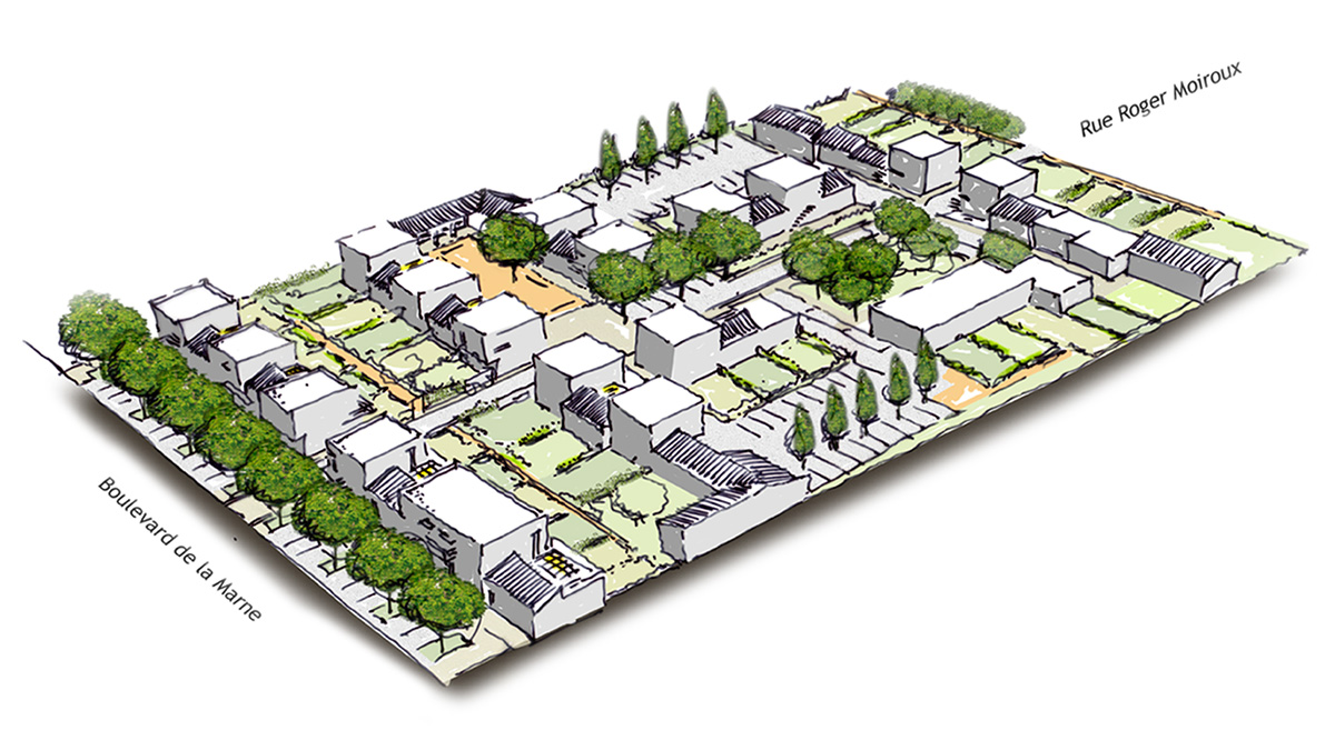 Iléana POPEA / Reconstruction de 60 logements sociaux  - “La Cité Blanche” à Royan